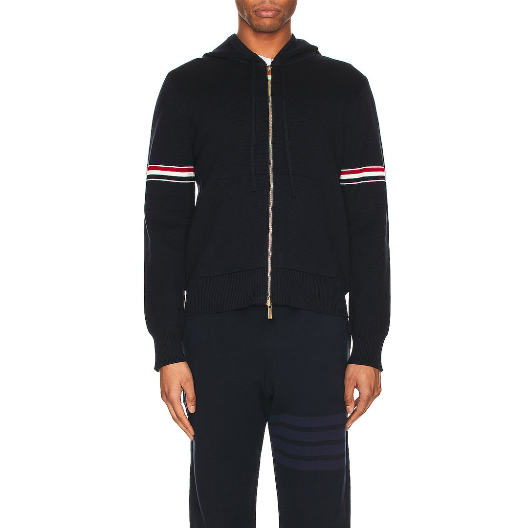 Rainbow Stripe Hoodie - Premium Athletic Zip-Up