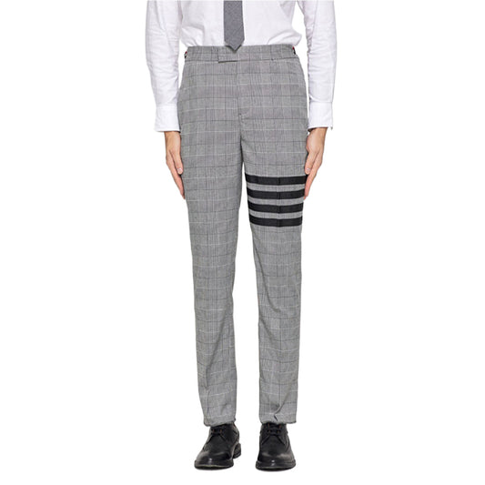 Thom BrowneMen's Business Trousers - 100% Wool with Adjustable Backstrap