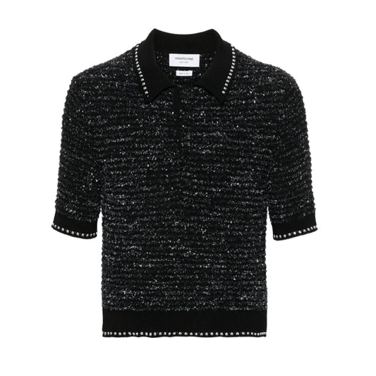 Men's Premium Jacquard Polo Shirt | V-Neck | 4-Bar Detail