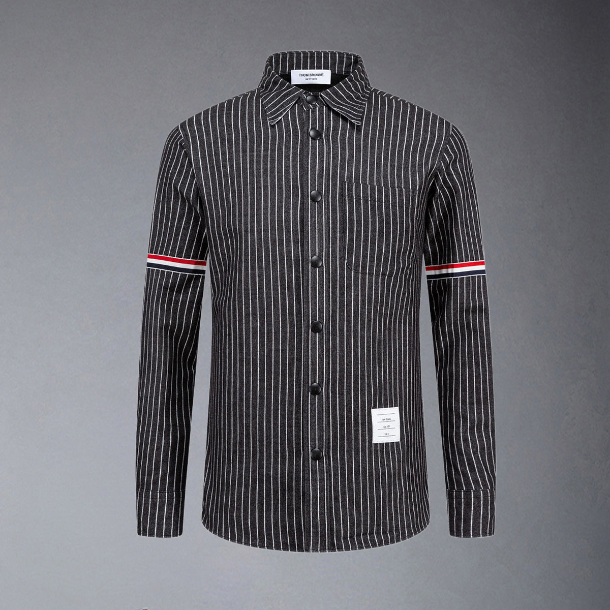 Thom BrownePremium 4-Bar Oxford Elastic Thick Shirt