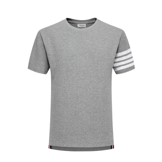 Thom BrowneClassic Solid Color T-Shirt - Premium Cotton Tee