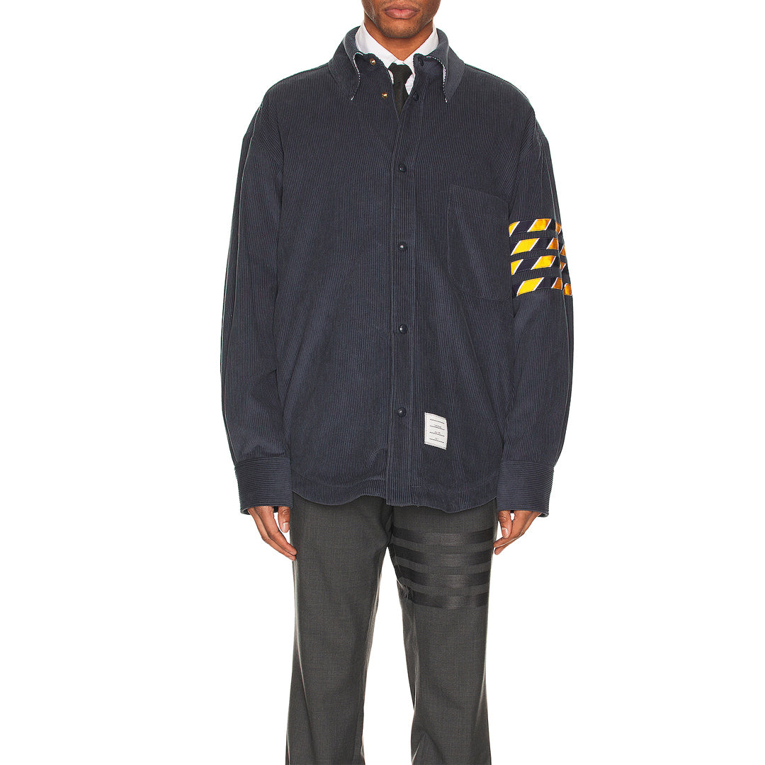 Thom BrownePremium 4-Bar Wool Blend Coat - 80% Virgin Wool