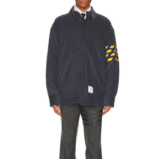 Thom BrownePremium 4-Bar Wool Blend Coat - 80% Virgin Wool