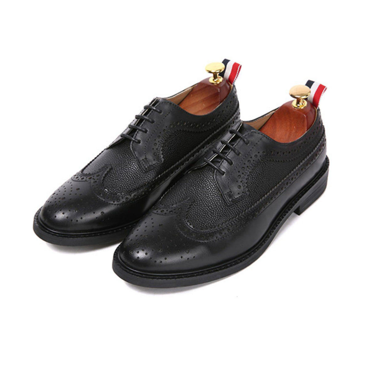 Thom BrowneMen's Premium Business Leather Shoes with Grosgrain Buckle - Professional Confidence