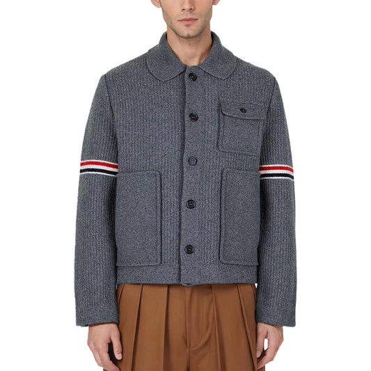 Thom BrowneWool Work Jacket | 80% Virgin Wool | Utilitarian Design