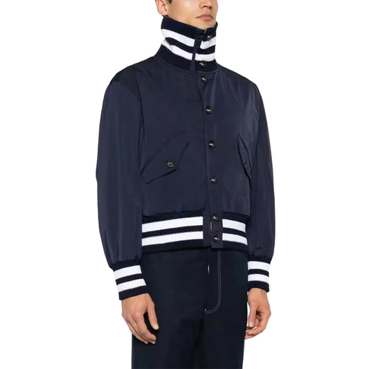 Thom BrowneCotton Flight Jacket | 100% Cotton | 2-Way Zip Closure