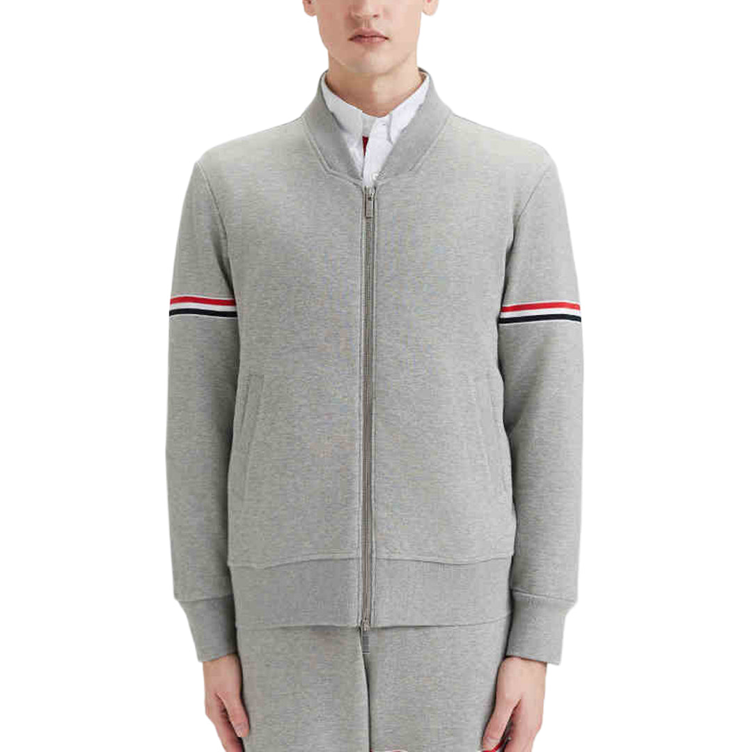Thom Browne4-Bar Men's Embroidered Hoodie - Premium Zip-Up Sweatshirt