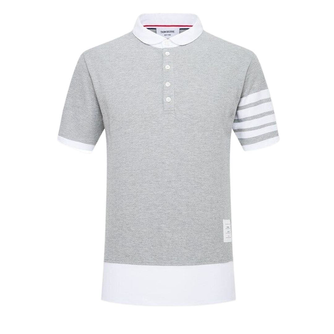 Thom BrowneMen's Heritage Polo Shirt | 4-Bar Detail | Signature Grosgrain Trim
