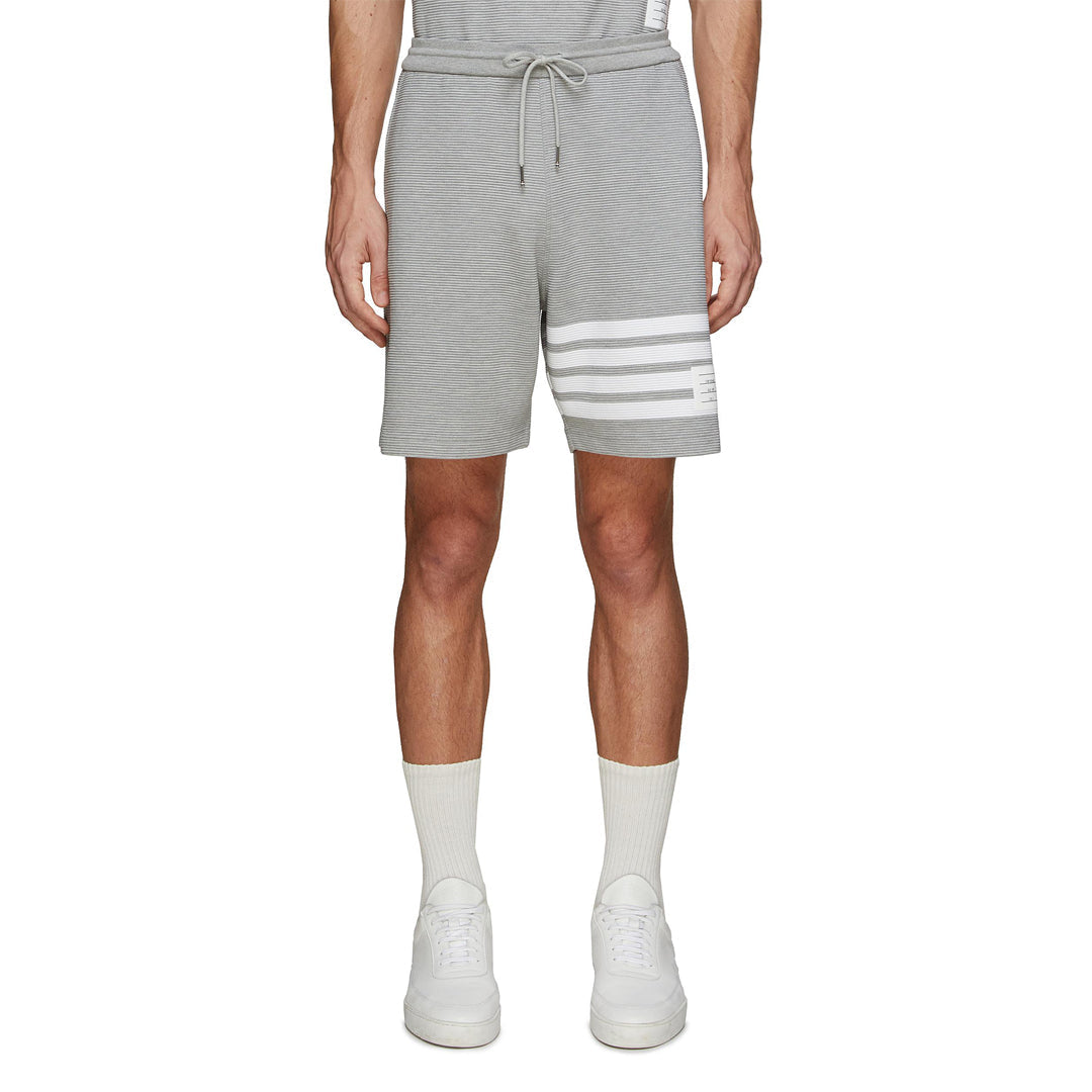 Thom BrowneMen's Sports Shorts - 100% Cotton Made in Japan with 4-Bar Detail