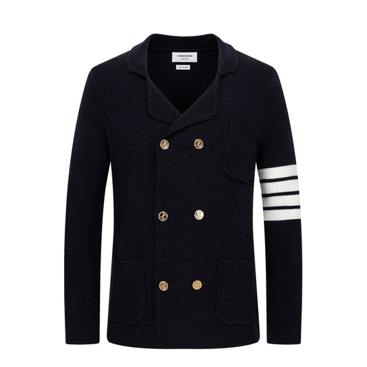 Thom BrownePremium Wool Coat | Double-Breasted Design | 80% Virgin Wool