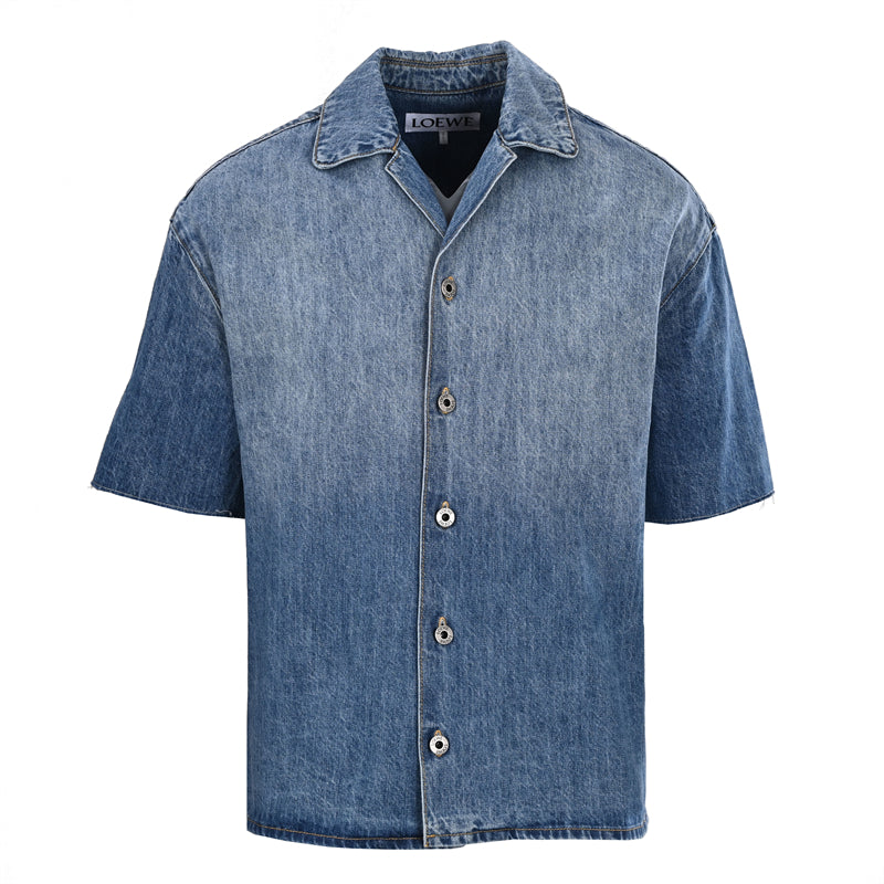 LOEWE Short-Sleeve Denim Shirt