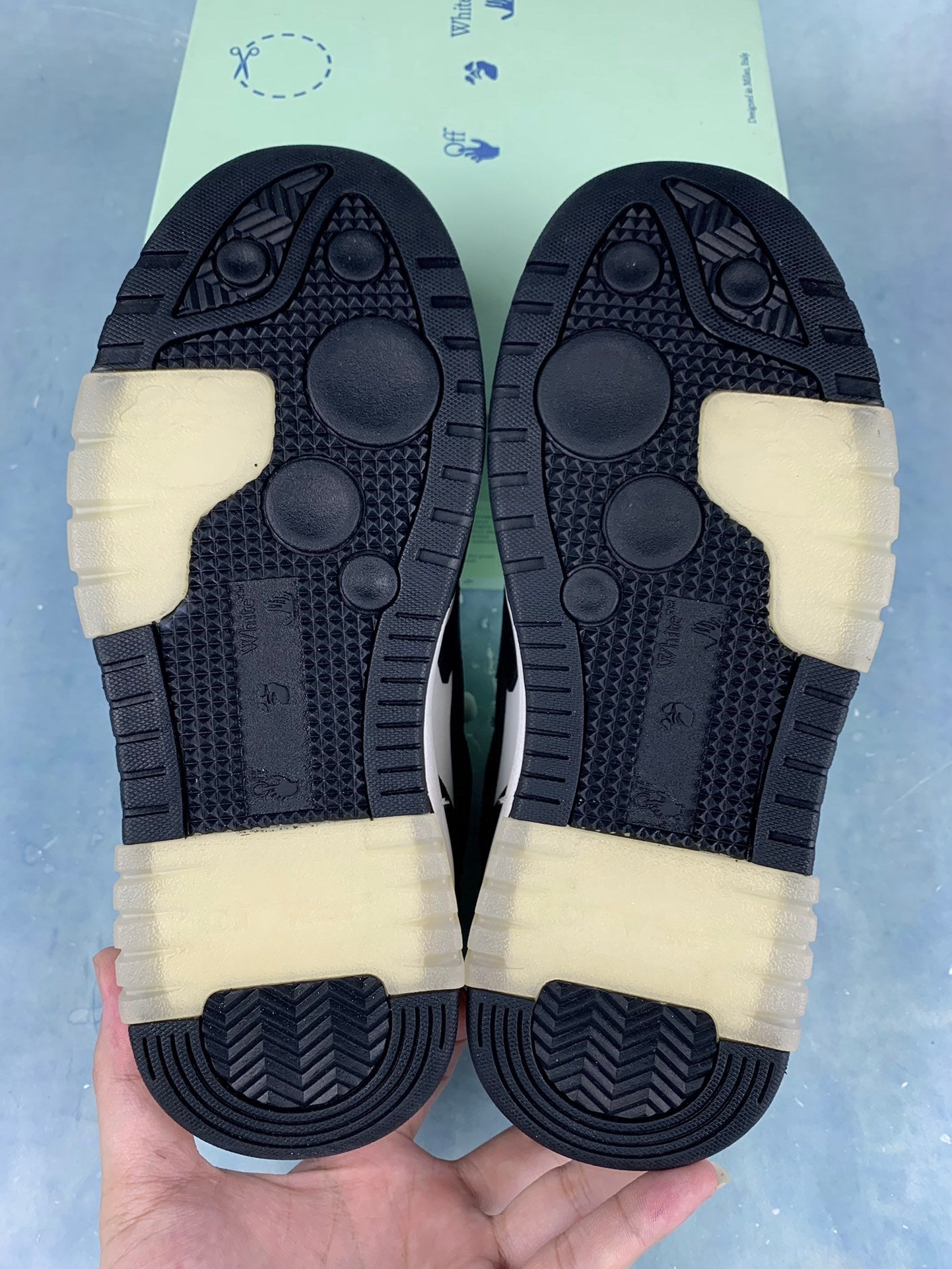 Off-White White and Black Sneakers