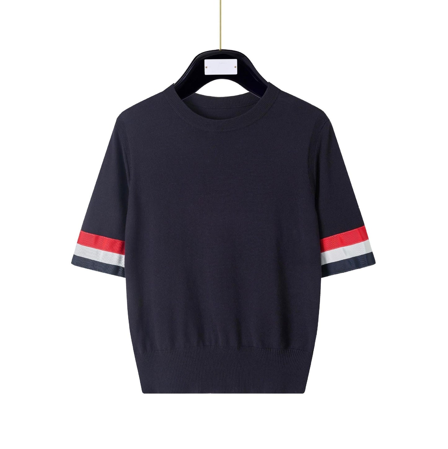 Thom BrowneSoft Knitted Cotton T-Shirt - Classic Button-Front Design