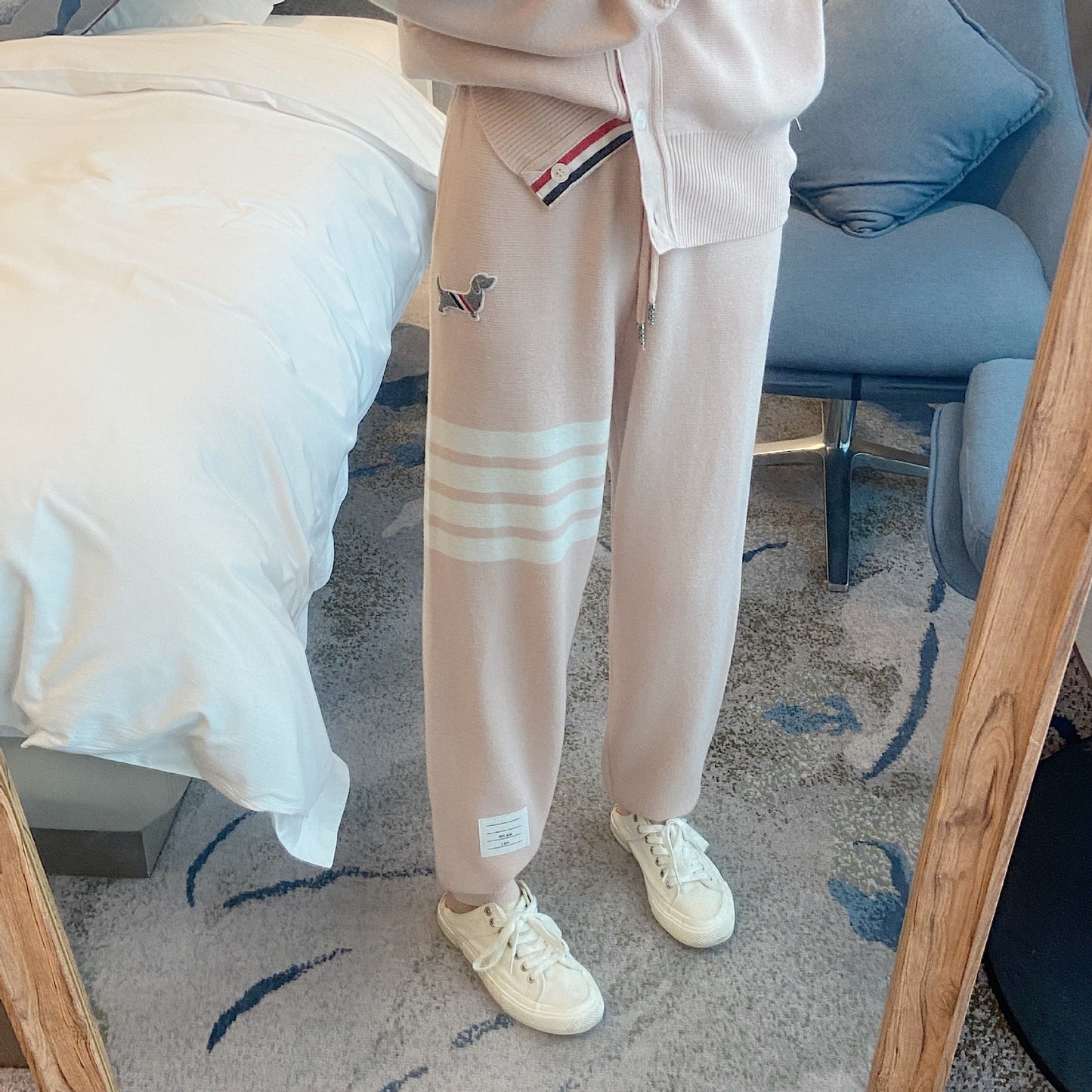 Thom BrowneWomen's Knitted Sports Suit - Premium Cotton Two-Piece Set with Mix & Match Options