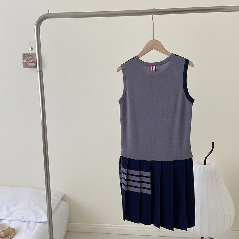 Thom BrowneWomen's Ice Silk Cotton Dress with Button Front