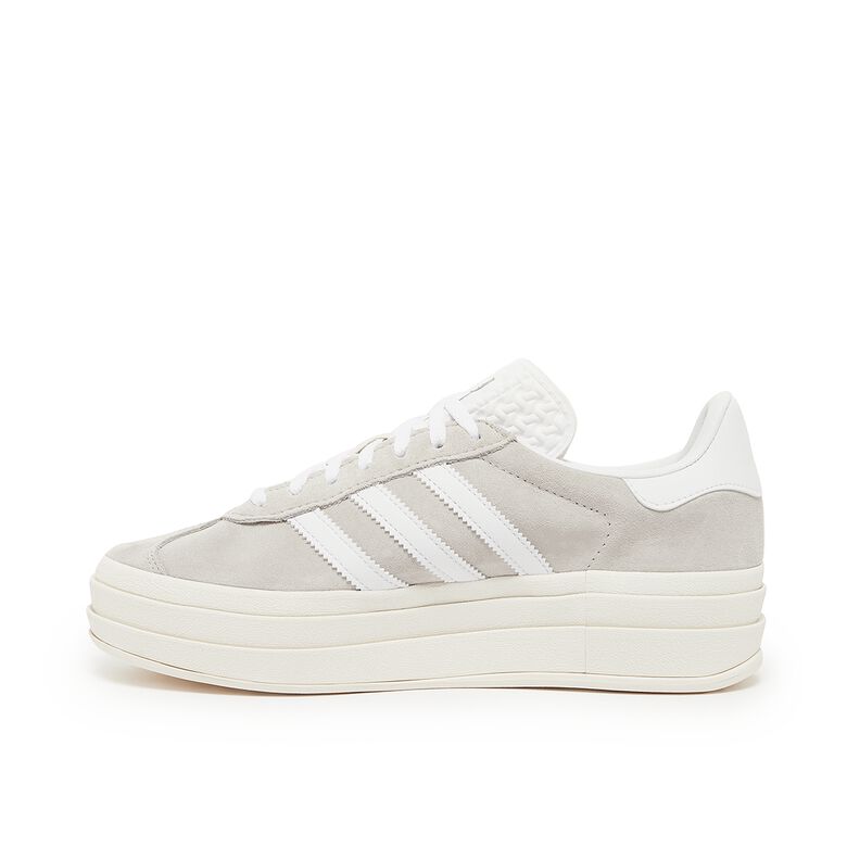 Womens adidas Gazelle Bold Grey White HQ6893 - Image 2