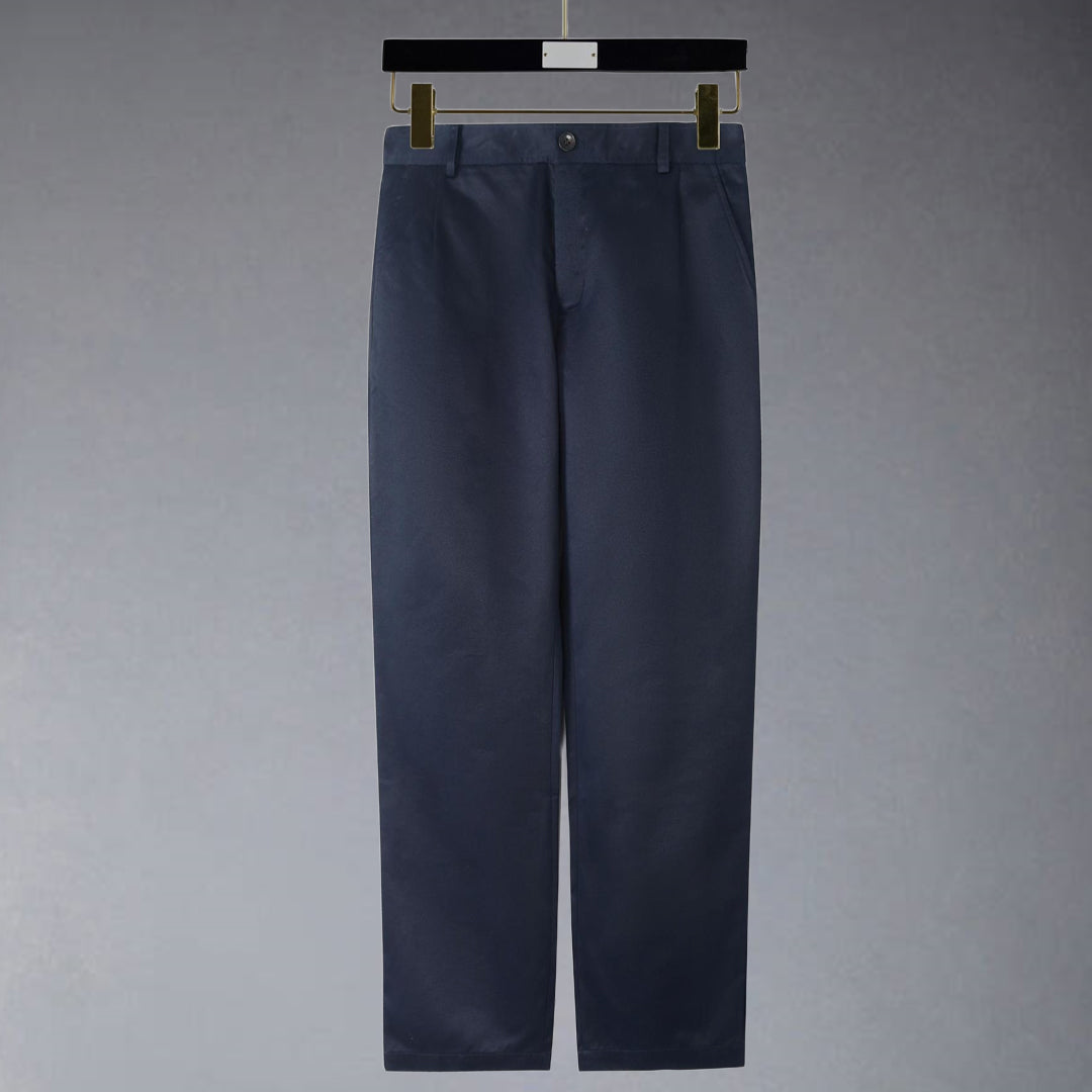 Thom BrowneMen's Business Casual Pants - 100% Wool with Adjustable Backstrap