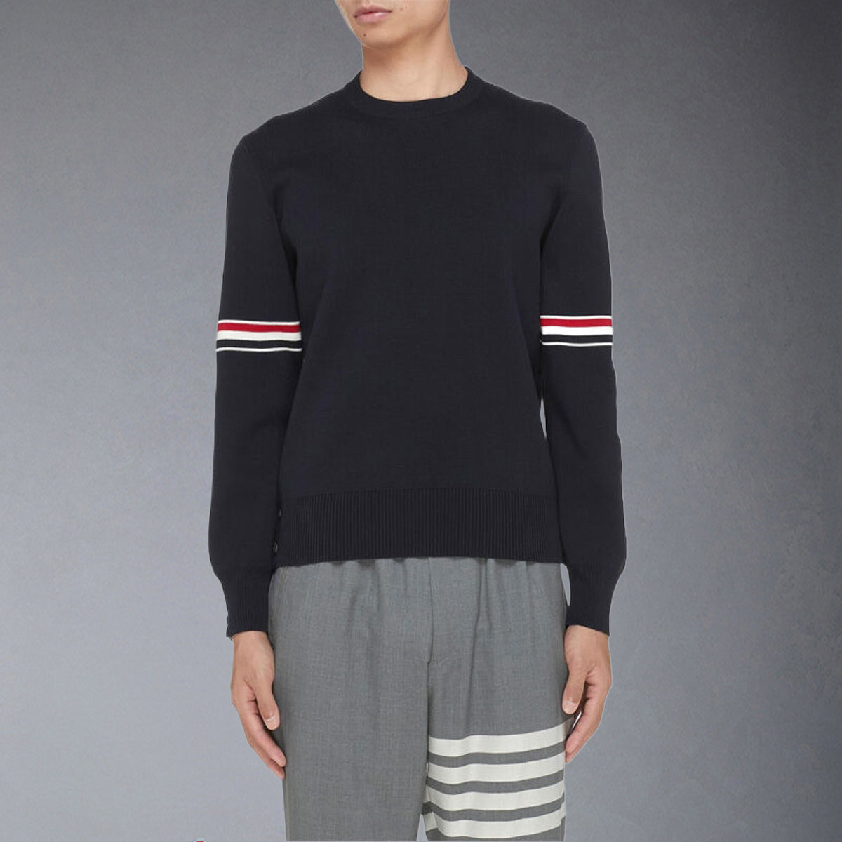 Thom BrowneMerino Wool Crew Neck Pullover