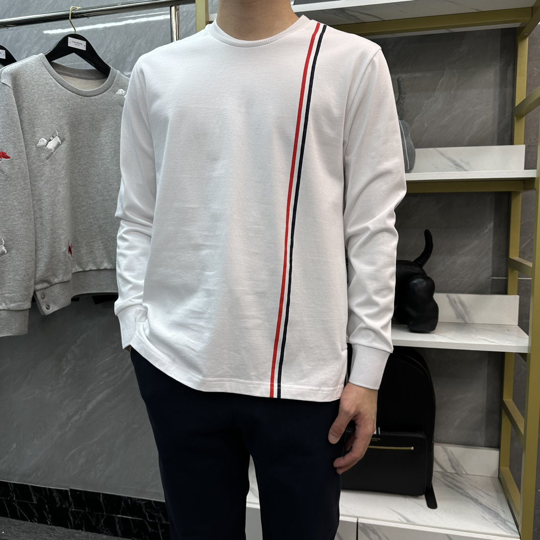 cotton long-sleeved T-shirt