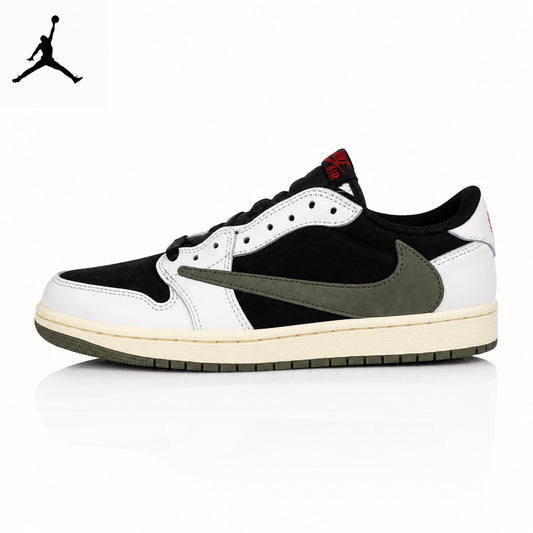 Air Jordan 1 Low Black/Green Olive 5.0 DZ4137-106