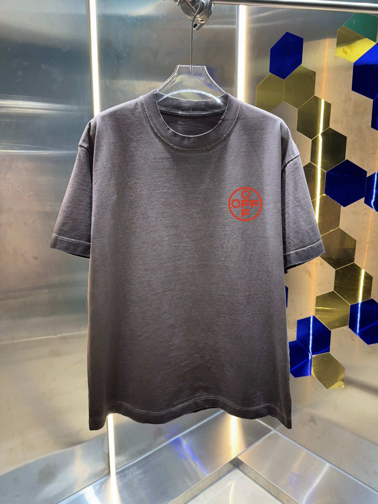 OFF-WHITE  Distressed graphic T-shirt