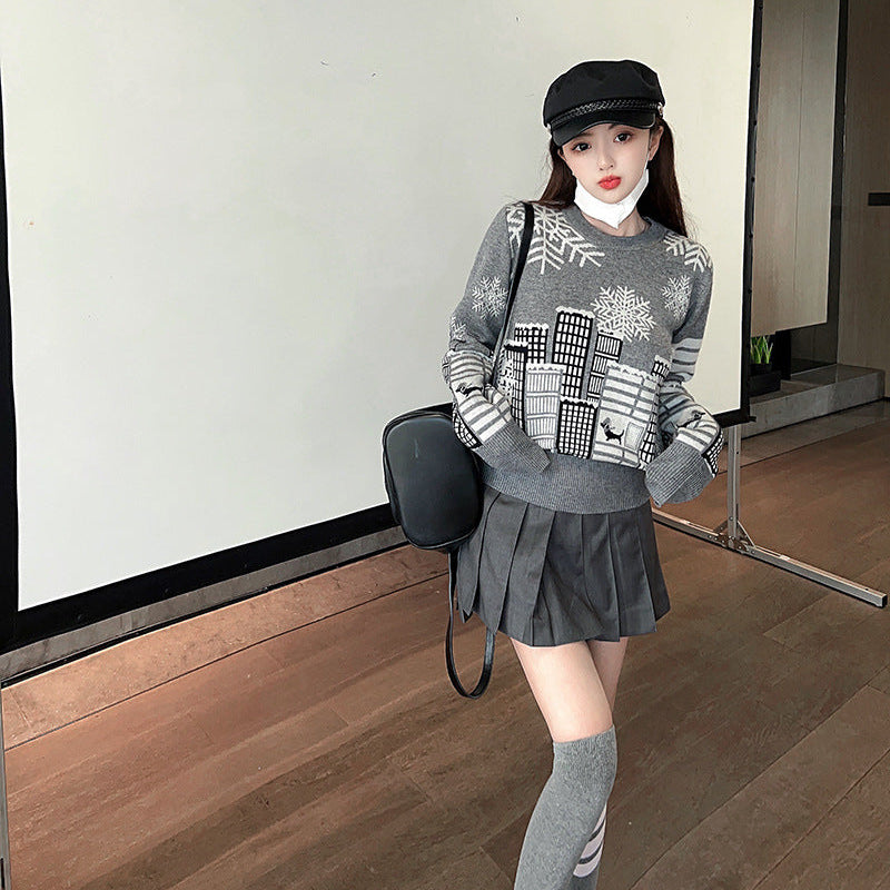 Wool knitted sweater