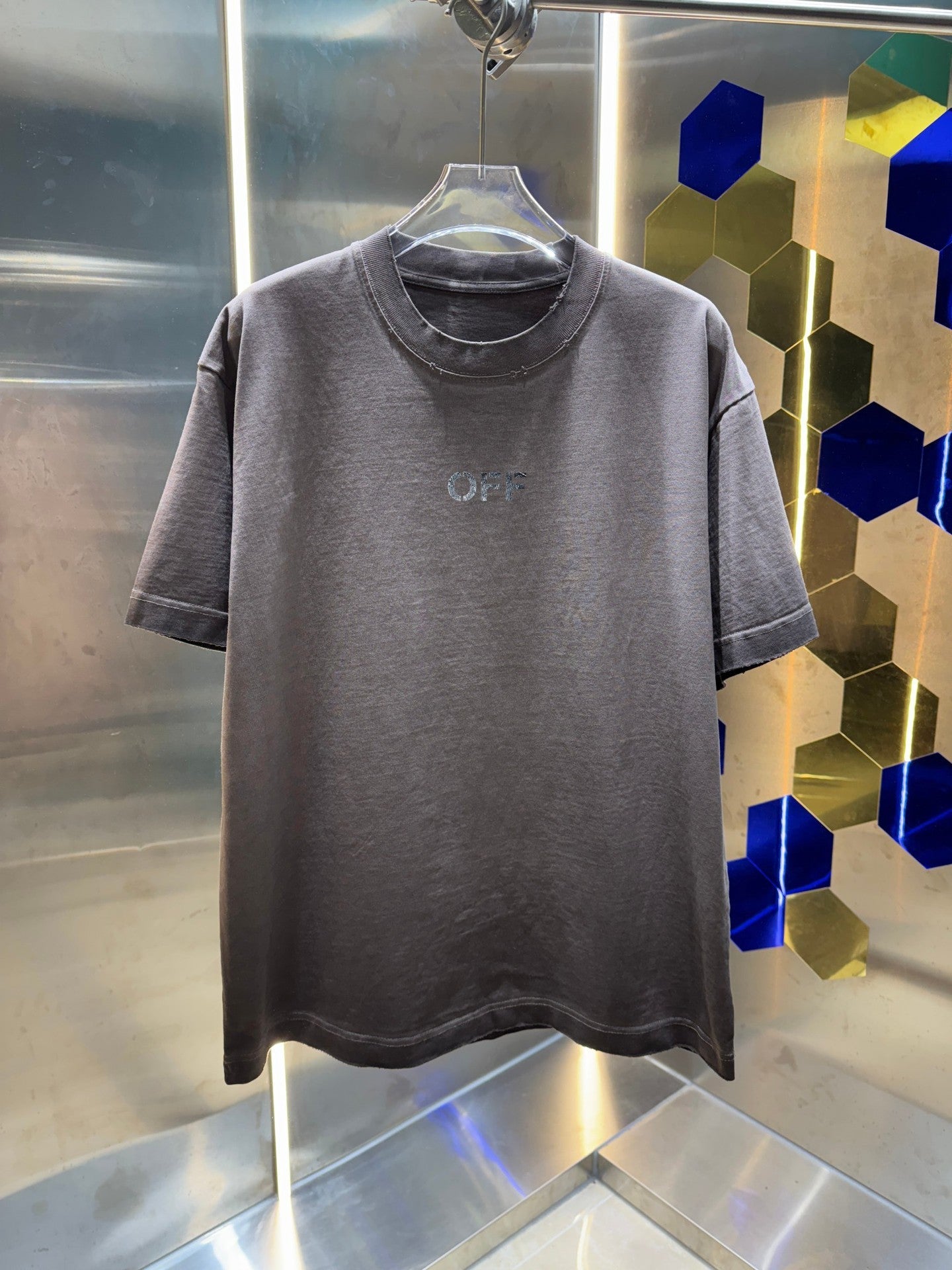 OFF-WHITE Distressed graphic T-shirt