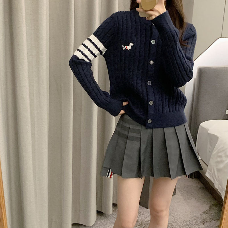 2025  Crew neck cardigan