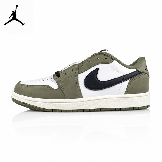 Air Jordan 1 Low "Medium Olive" Suede HQ6998-200