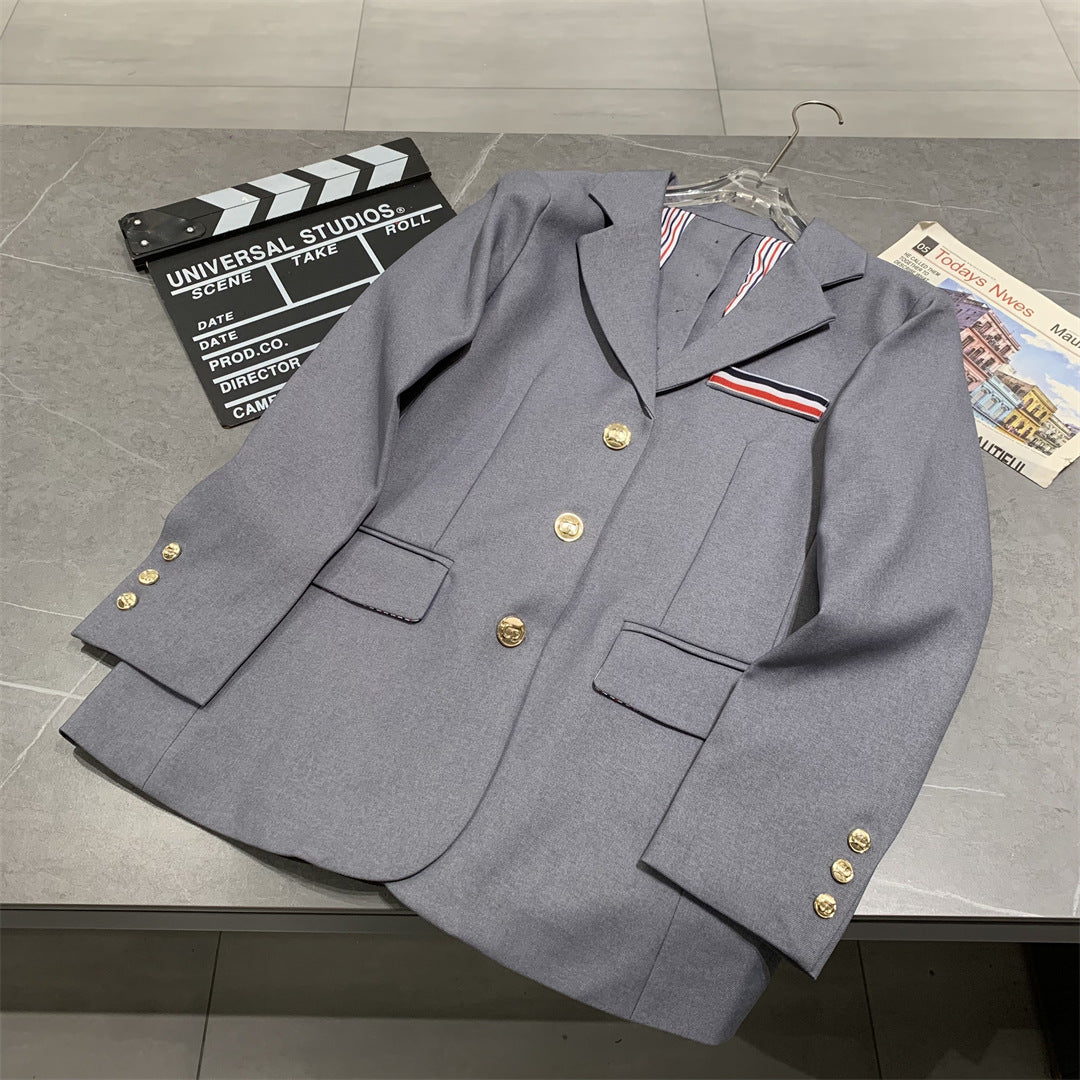 Women's Cotton Suit - Metal Button Front | Japanese Made