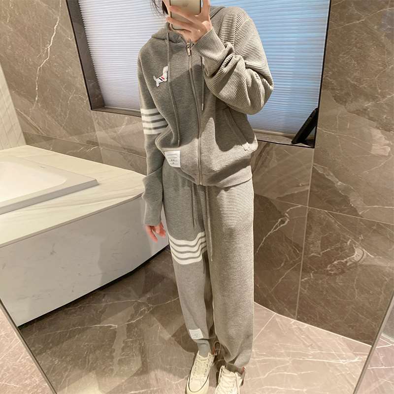 Thom BrowneWomen's Casual Sports Suit - Premium Cotton Two-Piece Set with Mix & Match Options