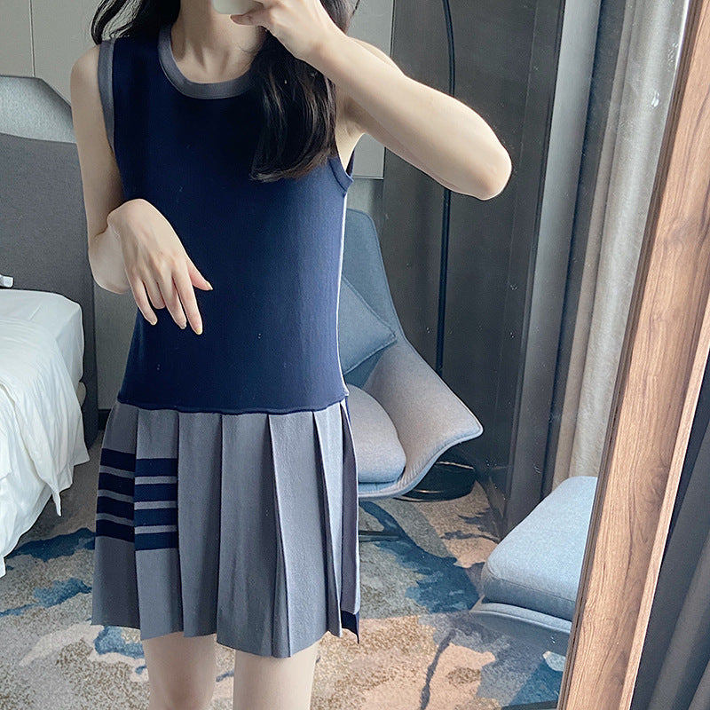 Thom BrowneWomen's Ice Silk Cotton Dress with Button Front