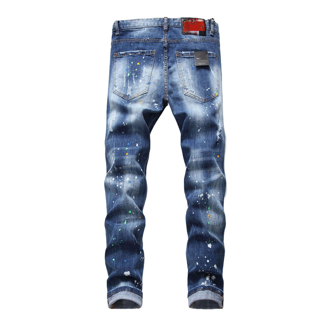 DSQ2 Men's Slim Fit Jeans – Dark Wash | Italian Design