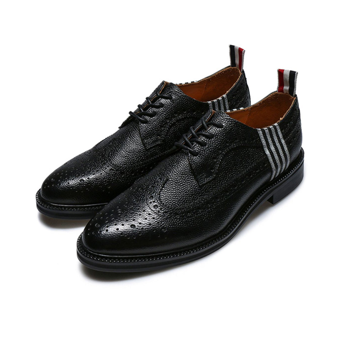 Thom BrowneMen's Premium Business Leather Shoes with Grosgrain Buckle - Distinguished Style