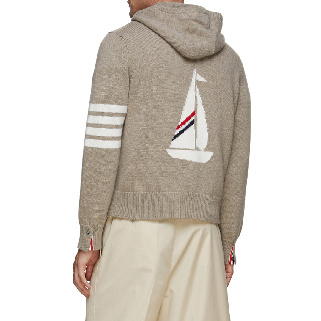 Thom BrowneV-Neck Knitted Cardigan