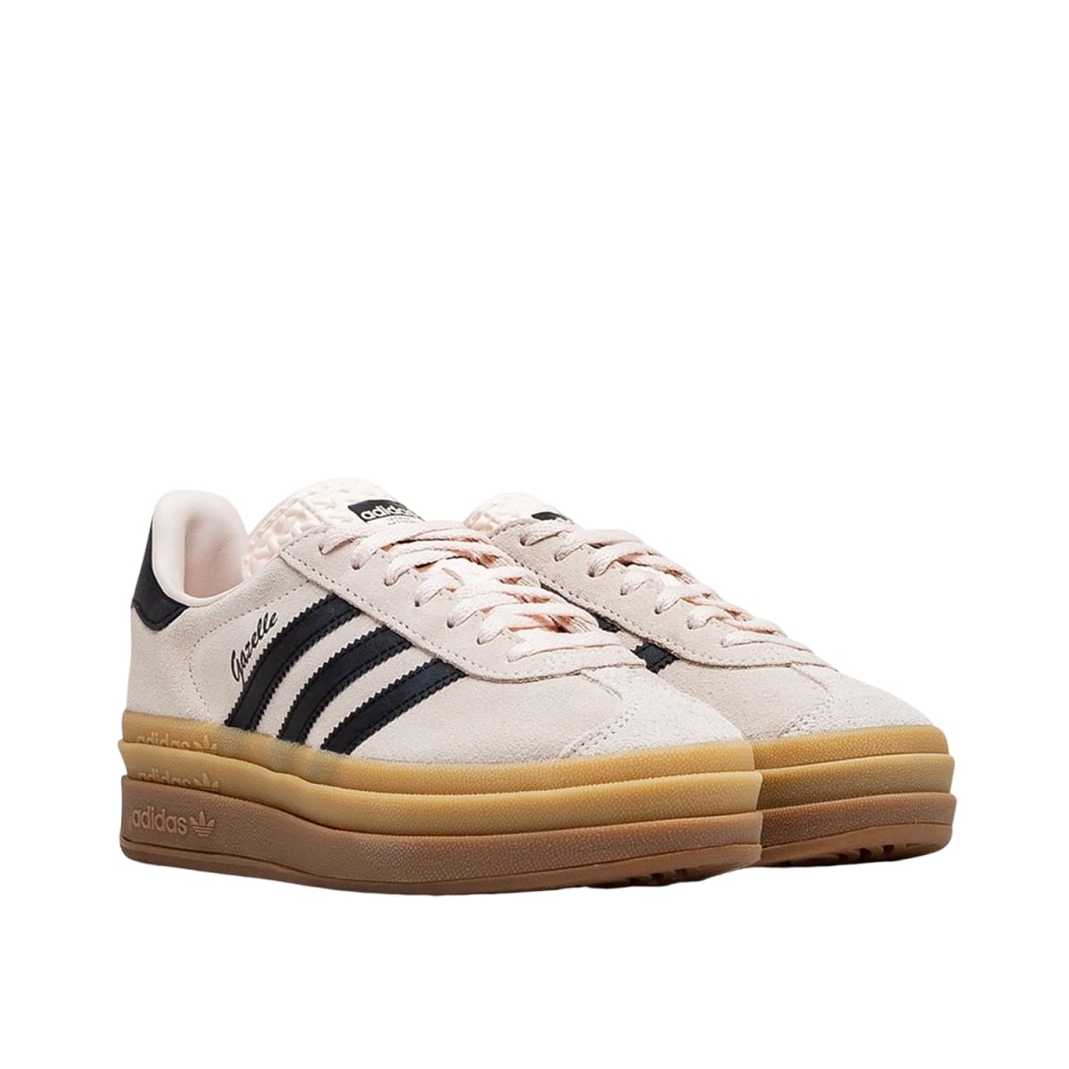 Womens adidas Gazelle Bold Wonder Quartz Black Gum IE0429 - Image 3