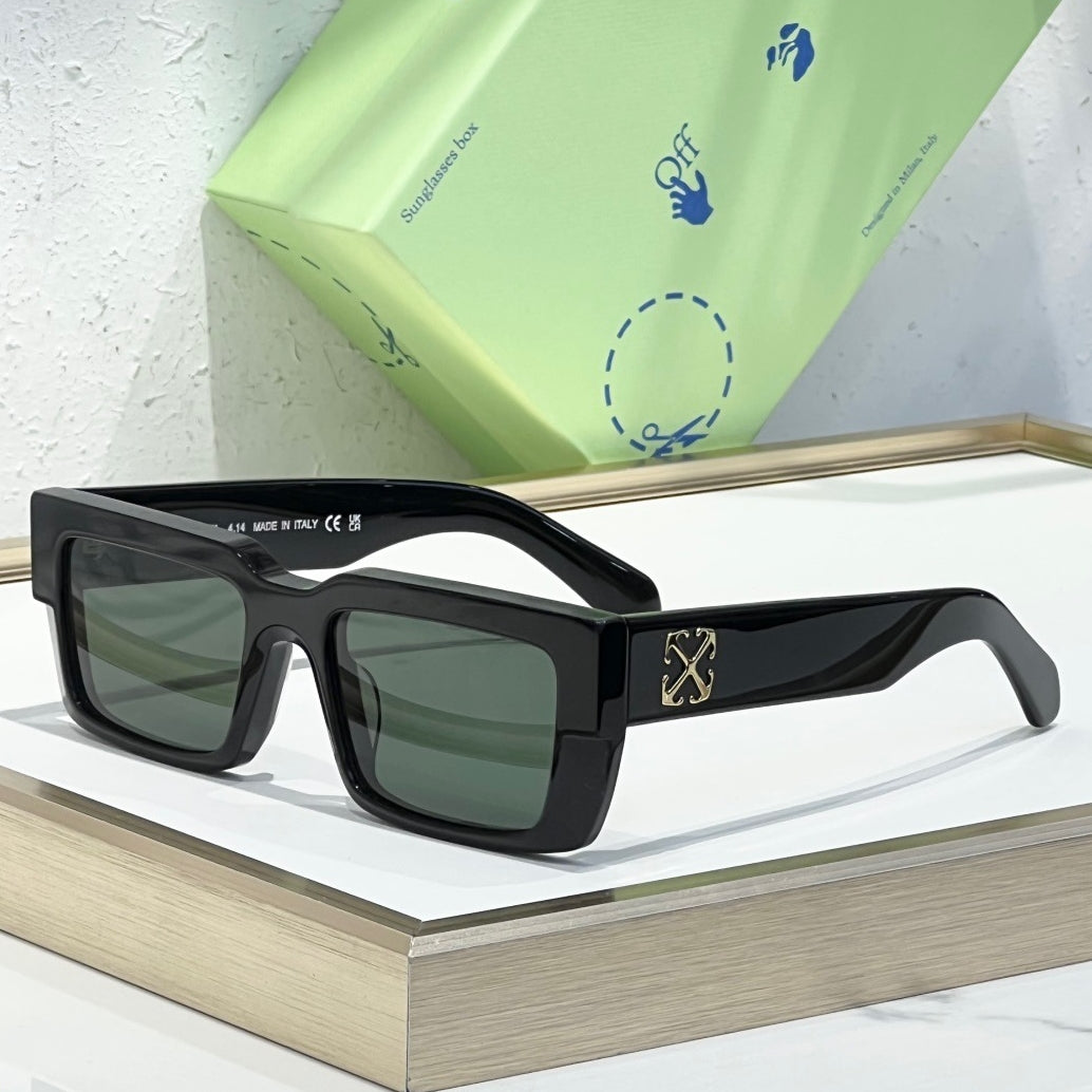 OFF-WHITE Signature Arrow Logo Sunglasses - Classic Acetate Frame (9 Styles)