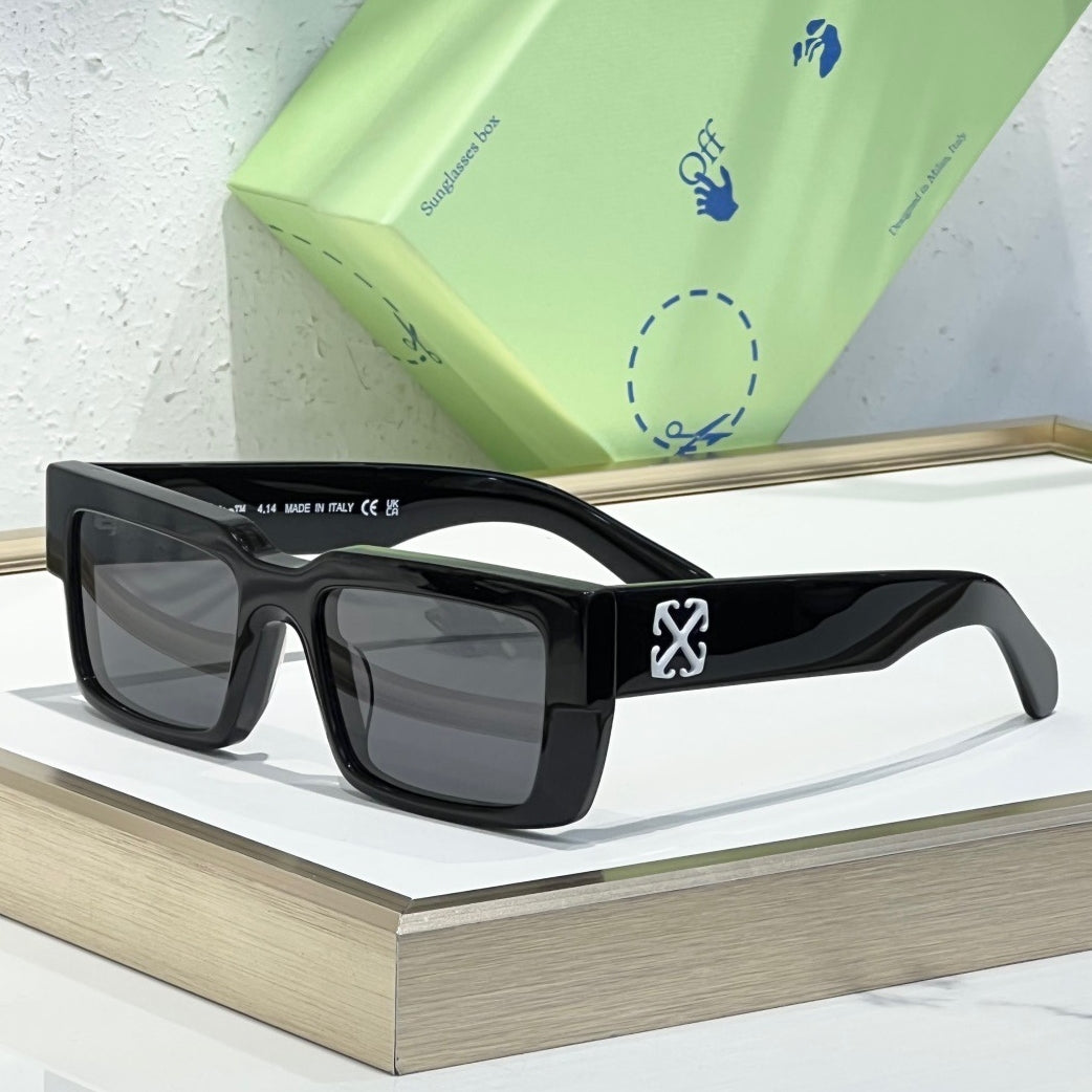 OFF-WHITE Signature Arrow Logo Sunglasses - Classic Acetate Frame (9 Styles)