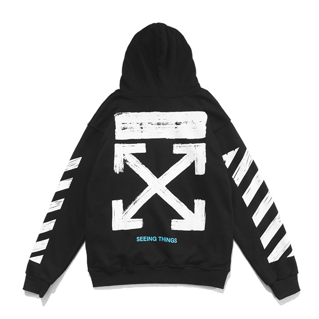 OFF Logo Print Hoodie
