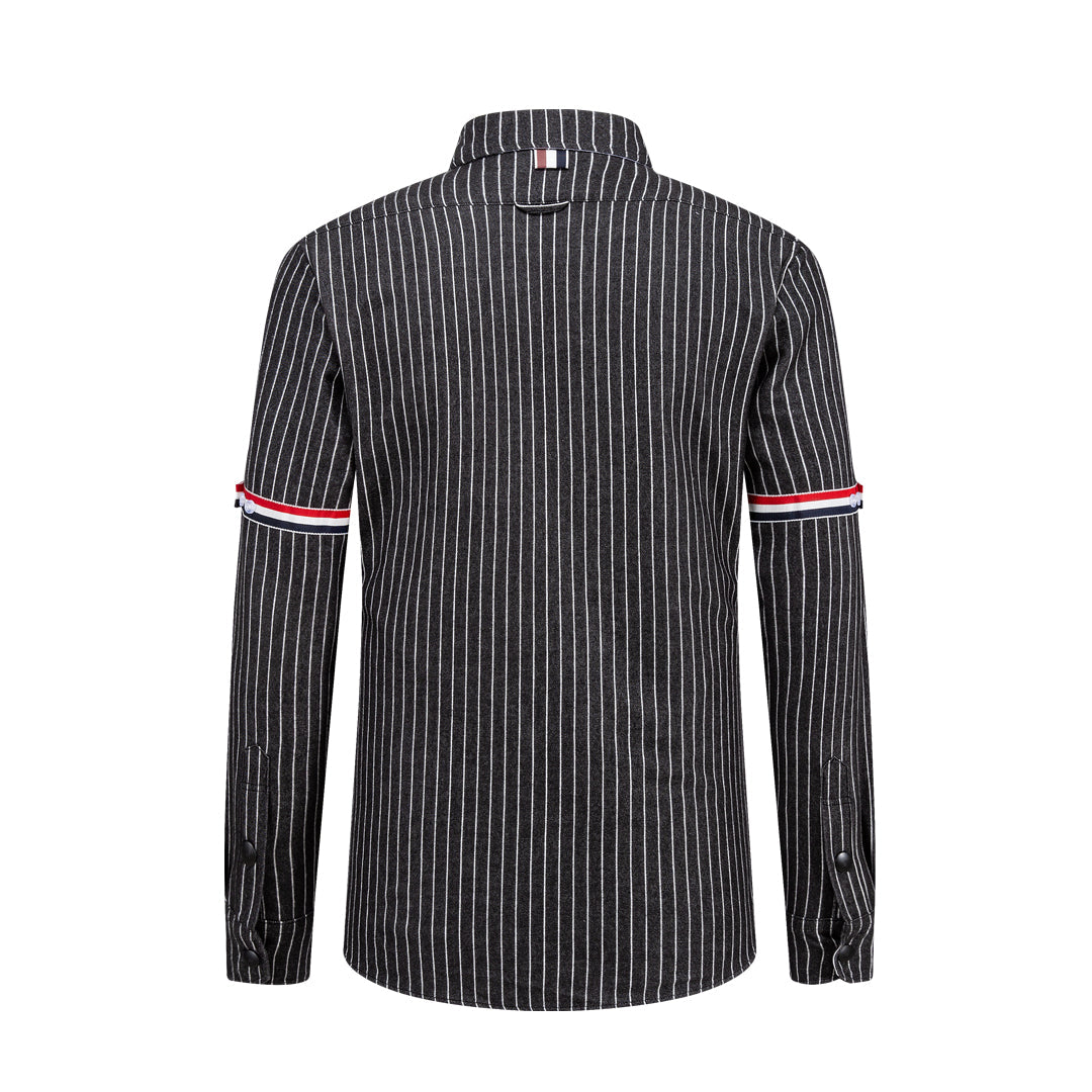 Thom BrownePremium 4-Bar Oxford Elastic Thick Shirt