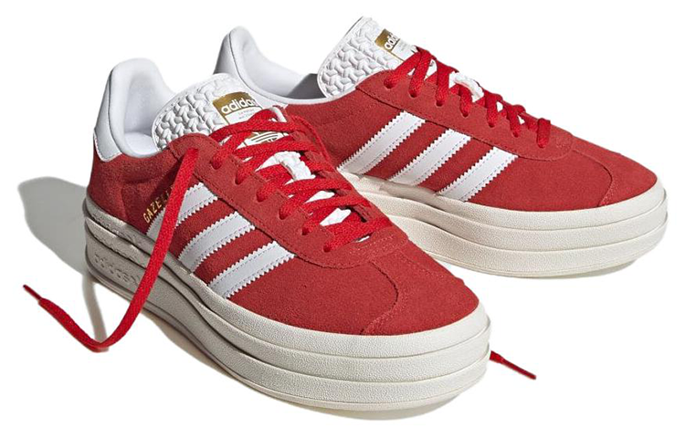 Womens adidas Gazelle Bold Red ID6990 - Image 3