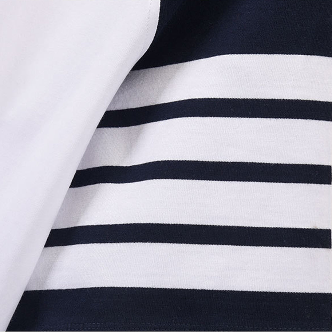 Thom BrowneColor Block Polo Shirt - 4-Bar Casual Polo with Button Detail