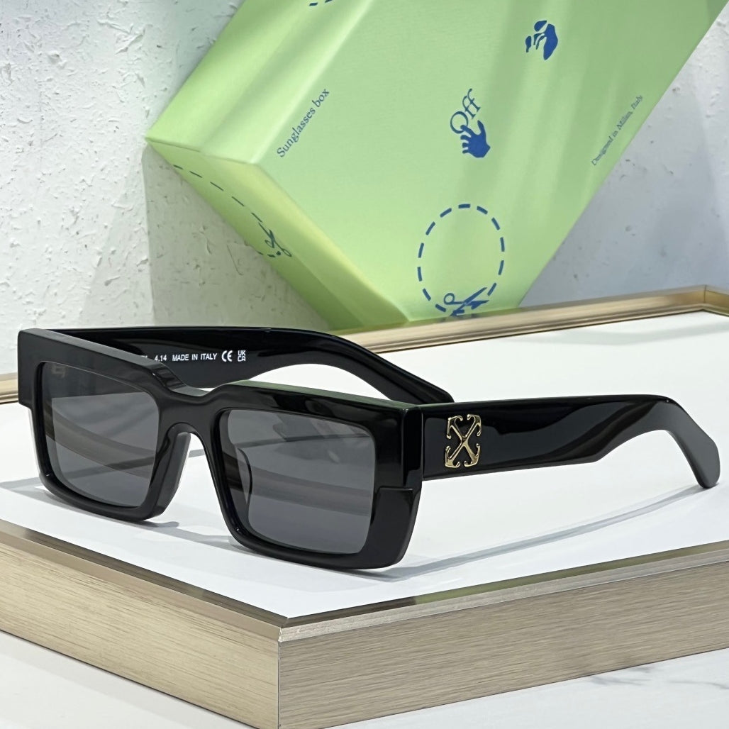 OFF-WHITE Signature Arrow Logo Sunglasses - Classic Acetate Frame (9 Styles)