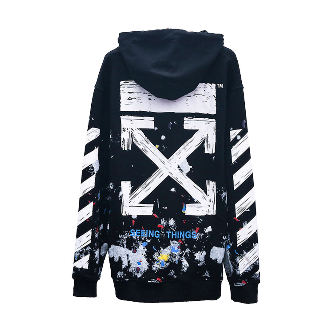 OFF-WHITELogo Print Oversized Hoodie – 100% Cotton