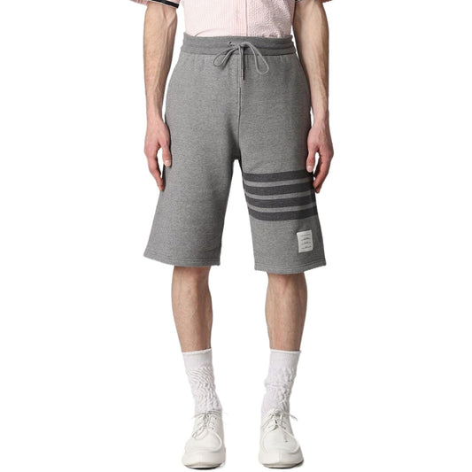 Thom BrowneMen's Sports Shorts - 100% Cotton Made in Japan with 4-Bar Detail
