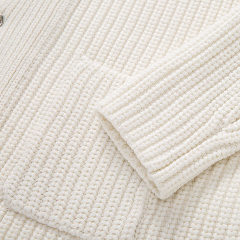 Thom BrowneMen's Classic Zip-Up Hooded Sweater with Drawstring