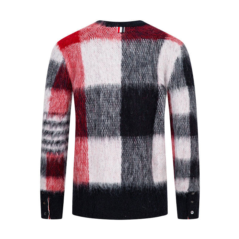 Thom BrowneMen's Classic Zip-Up Hooded Sweater with Drawstring