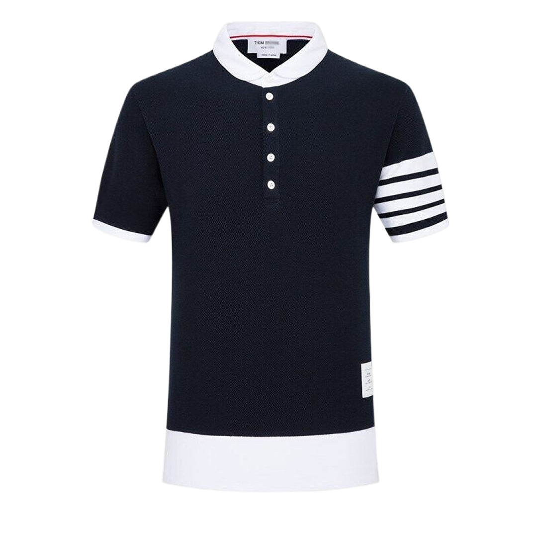 Thom BrowneMen's Heritage Polo Shirt | 4-Bar Detail | Signature Grosgrain Trim