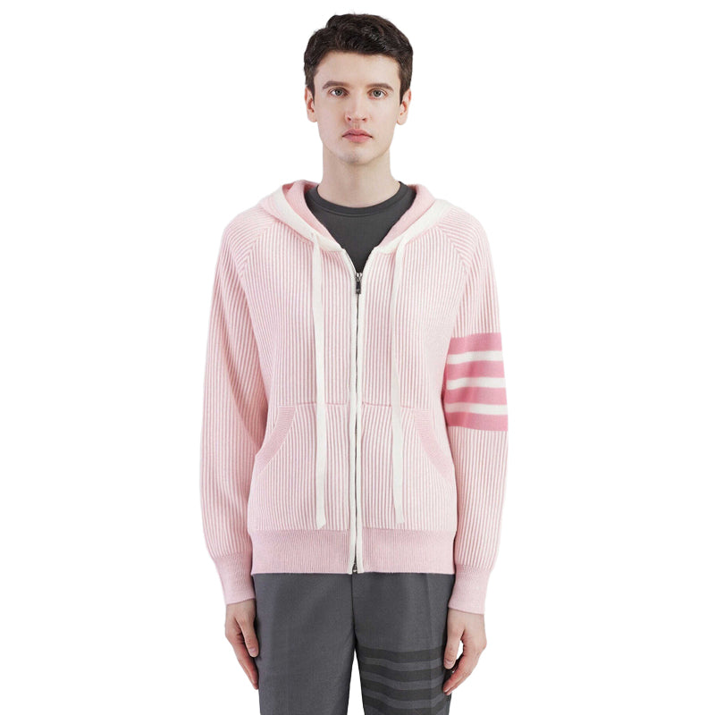Thom BrowneClassic V-Neck Knitted Cardigan Sweater