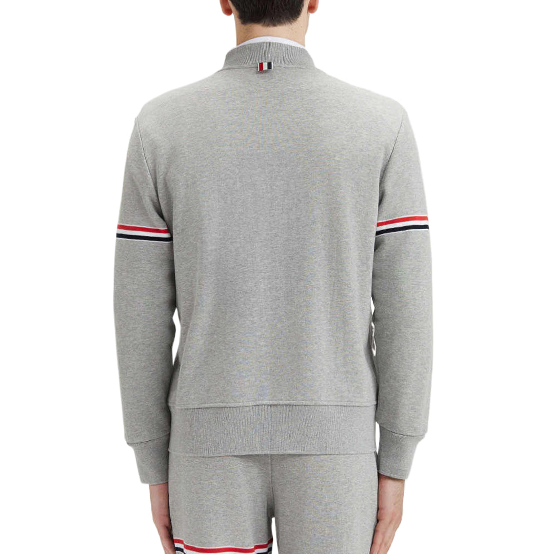 Thom Browne4-Bar Men's Embroidered Hoodie - Premium Zip-Up Sweatshirt
